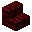 Invicon Red Nether Brick Stairs.png: Inventory sprite for Red Nether Brick Stairs in Minecraft as shown in-game linking to Red Nether Brick Stairs with description: Red Nether Brick Stairs