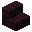 Invicon Nether Brick Stairs.png: Inventory sprite for Nether Brick Stairs in Minecraft as shown in-game linking to Nether Brick Stairs with description: Nether Brick Stairs