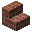 Invicon Brick Stairs.png: Inventory sprite for Brick Stairs in Minecraft as shown in-game linking to Brick Stairs with description: Brick Stairs