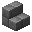 Invicon Stone Brick Stairs.png: Inventory sprite for Stone Brick Stairs in Minecraft as shown in-game linking to Stone Brick Stairs with description: Stone Brick Stairs