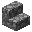Invicon Cobblestone Stairs.png: Inventory sprite for Cobblestone Stairs in Minecraft as shown in-game linking to Cobblestone Stairs with description: Cobblestone Stairs