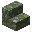 Invicon Mossy Cobblestone Stairs.png: Inventory sprite for Mossy Cobblestone Stairs in Minecraft as shown in-game linking to Mossy Cobblestone Stairs with description: Mossy Cobblestone Stairs