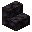 Invicon Blackstone Stairs.png: Inventory sprite for Blackstone Stairs in Minecraft as shown in-game linking to Blackstone Stairs with description: Blackstone Stairs