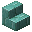 Invicon Prismarine Brick Stairs.png: Inventory sprite for Prismarine Brick Stairs in Minecraft as shown in-game linking to Prismarine Brick Stairs with description: Prismarine Brick Stairs