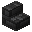 Invicon Deepslate Tile Stairs.png: Inventory sprite for Deepslate Tile Stairs in Minecraft as shown in-game linking to Deepslate Tile Stairs with description: Deepslate Tile Stairs